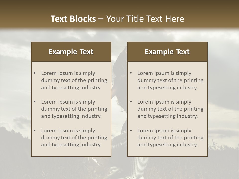 Jump Woman PowerPoint Template