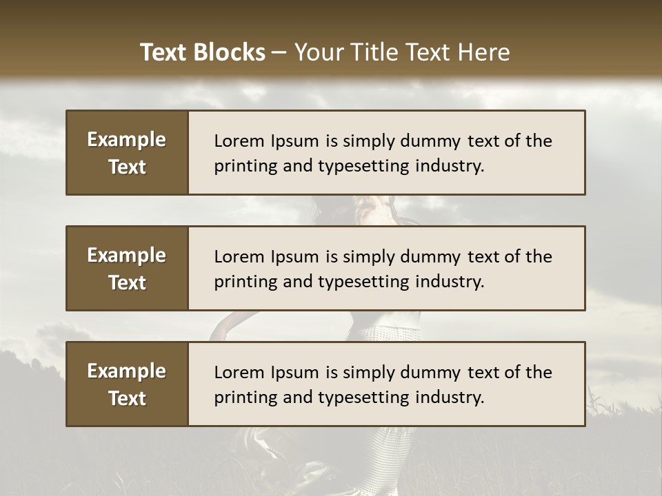 Jump Woman PowerPoint Template