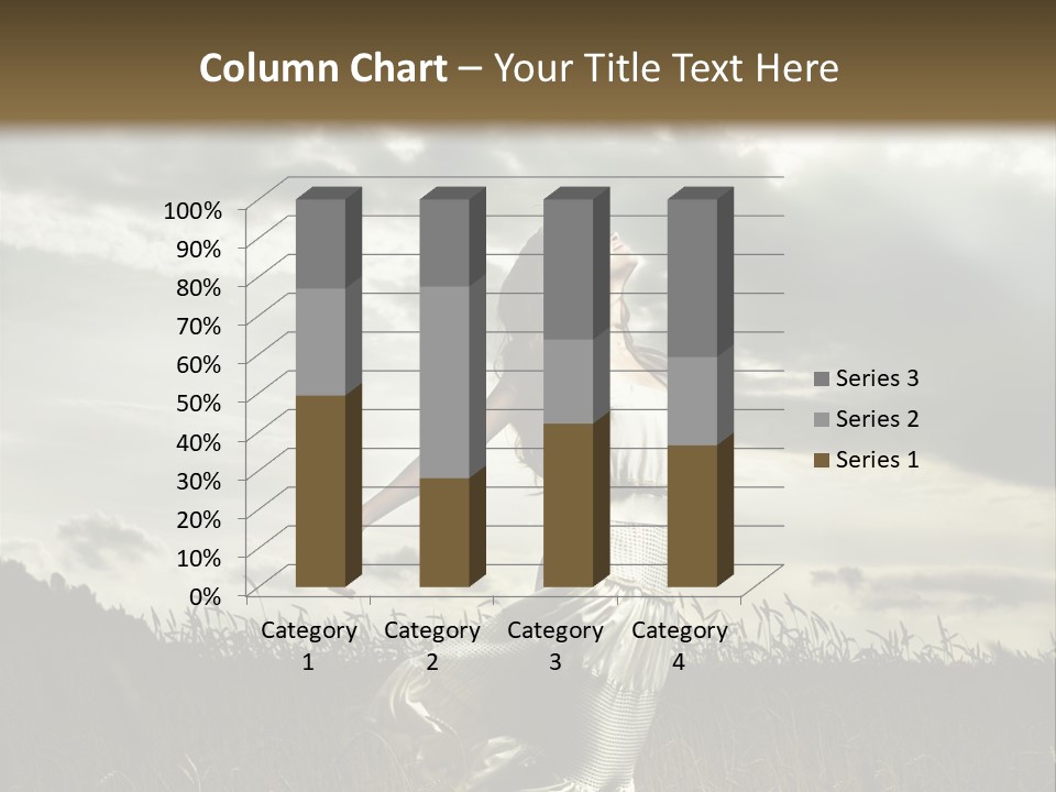 Jump Woman PowerPoint Template