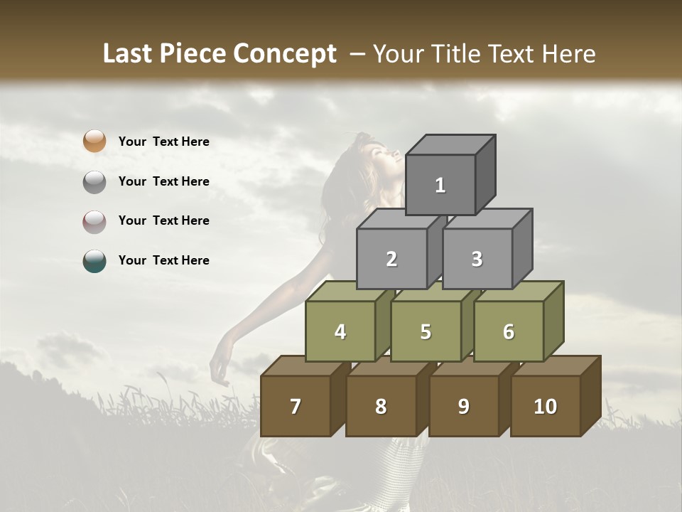 Jump Woman PowerPoint Template