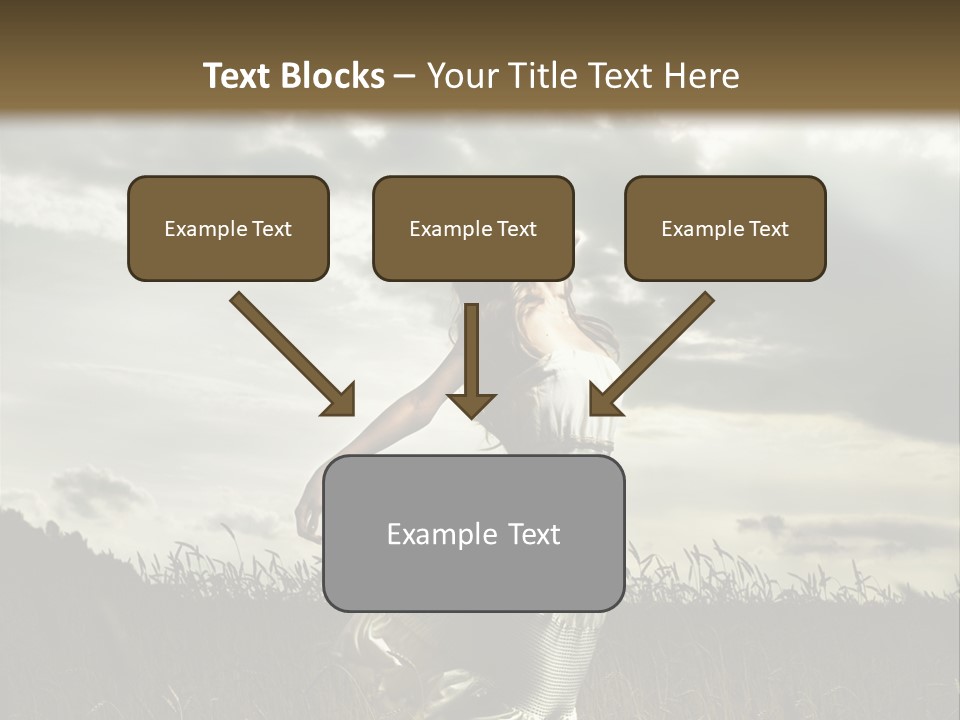 Jump Woman PowerPoint Template