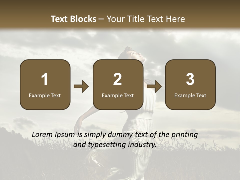 Jump Woman PowerPoint Template