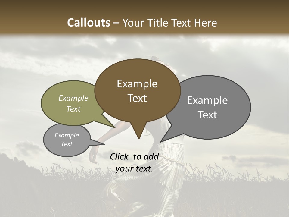 Jump Woman PowerPoint Template