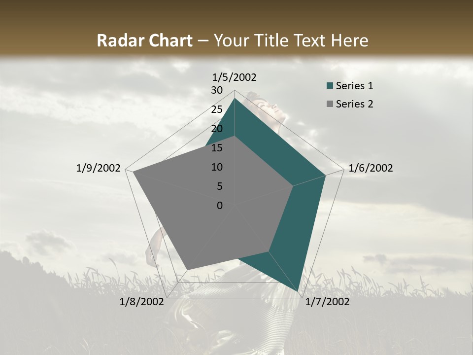 Jump Woman PowerPoint Template