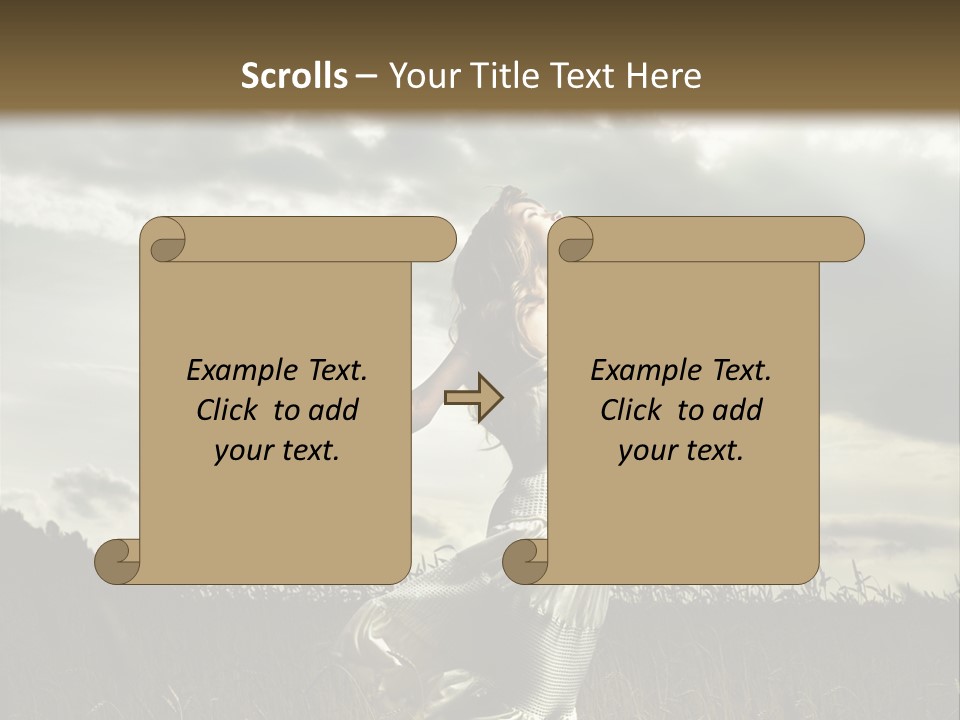 Jump Woman PowerPoint Template