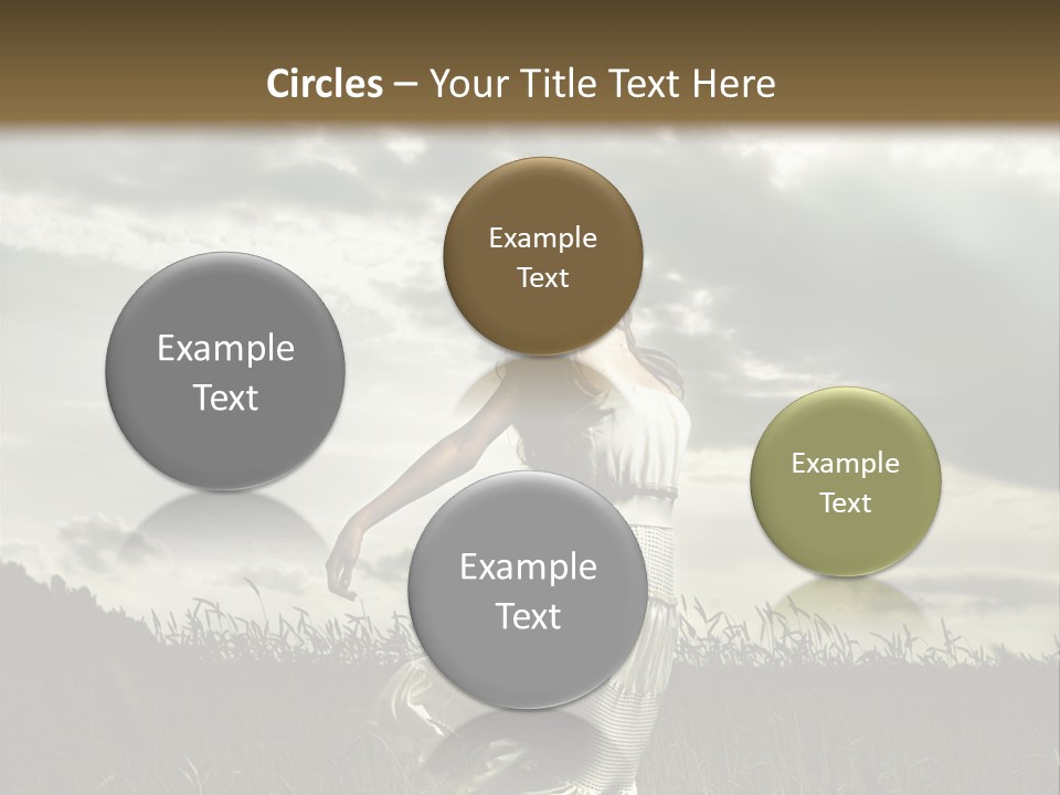 Jump Woman PowerPoint Template