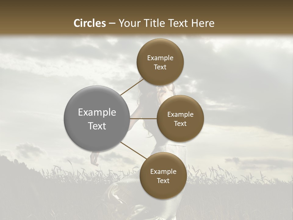 Jump Woman PowerPoint Template