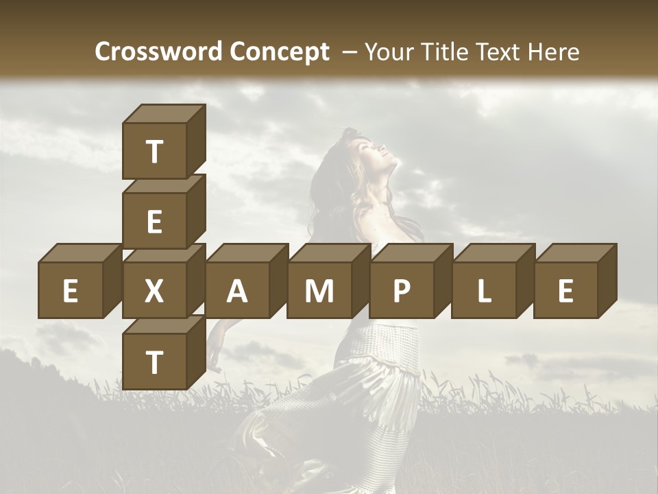 Jump Woman PowerPoint Template