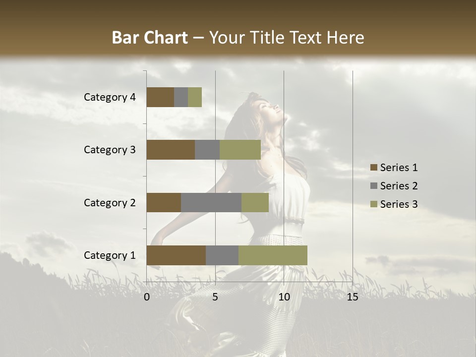 Jump Woman PowerPoint Template