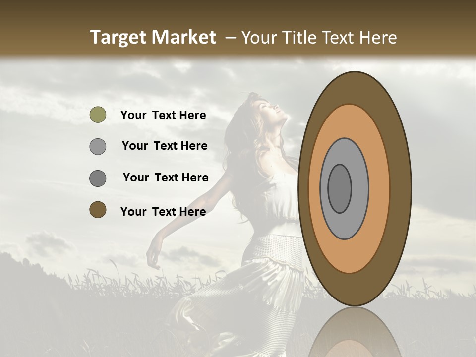 Jump Woman PowerPoint Template