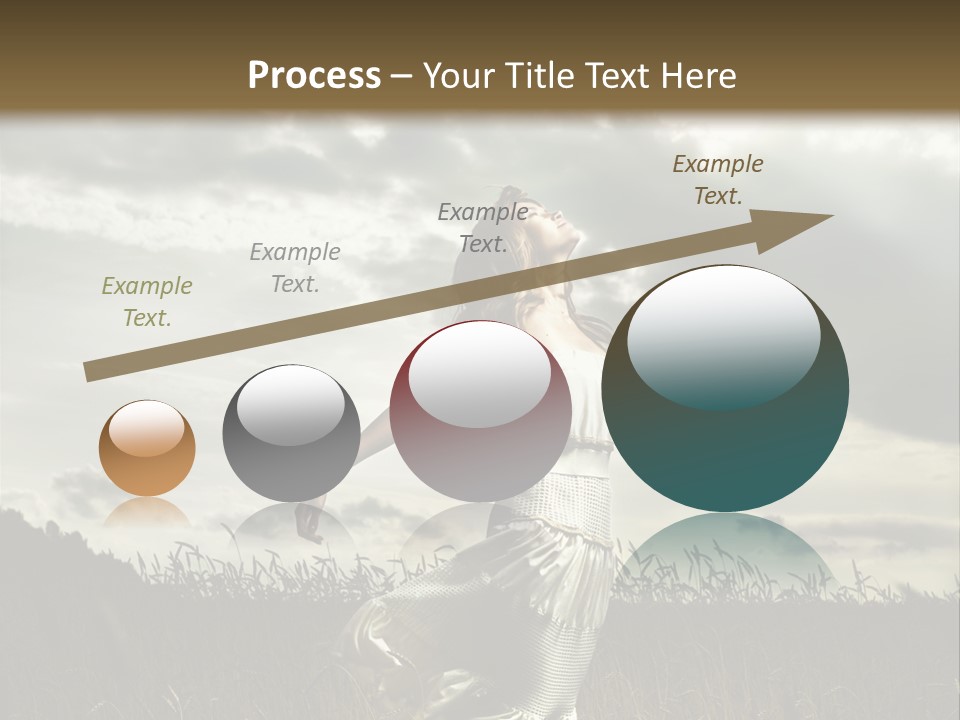 Jump Woman PowerPoint Template