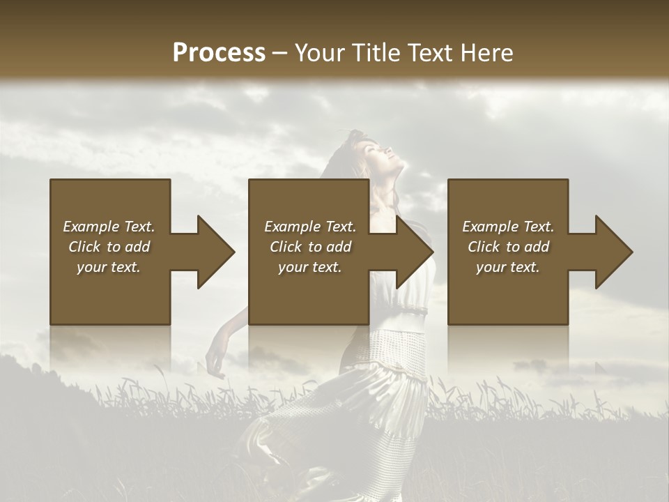 Jump Woman PowerPoint Template