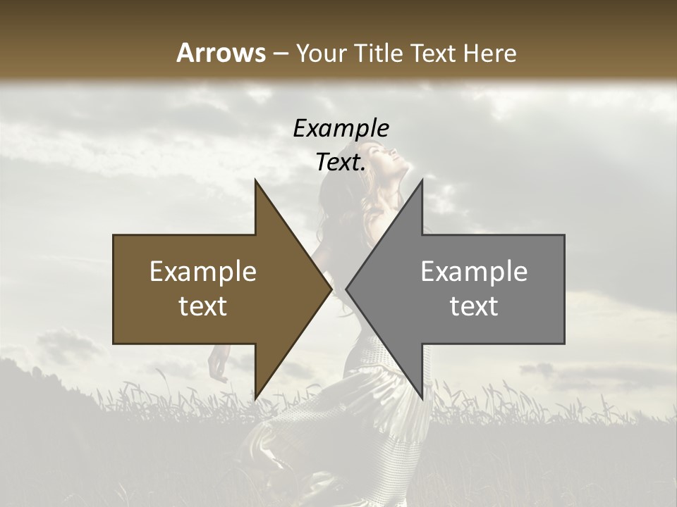 Jump Woman PowerPoint Template