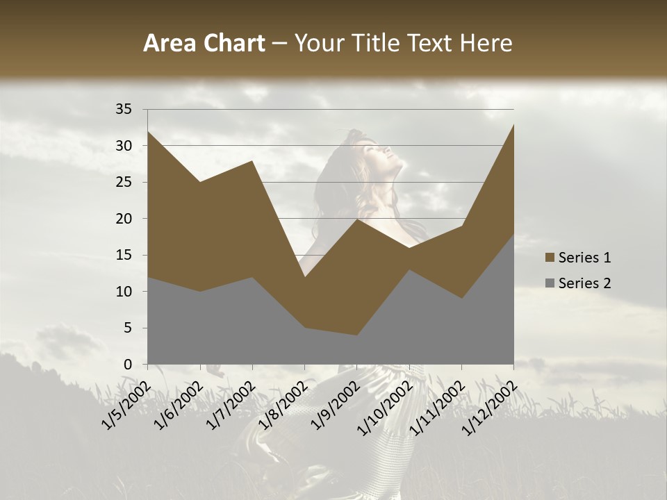 Jump Woman PowerPoint Template