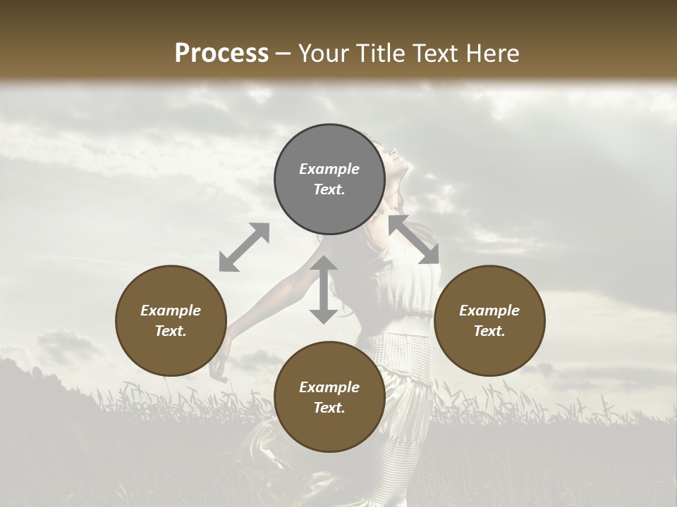 Jump Woman PowerPoint Template