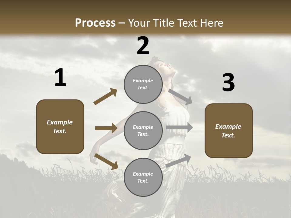 Jump Woman PowerPoint Template