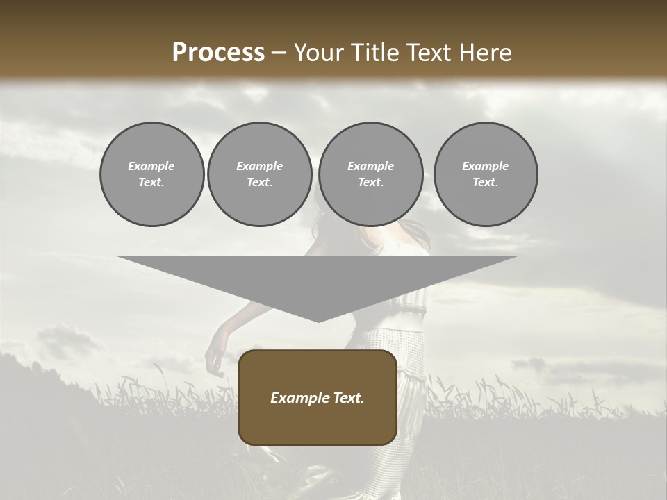 Jump Woman PowerPoint Template