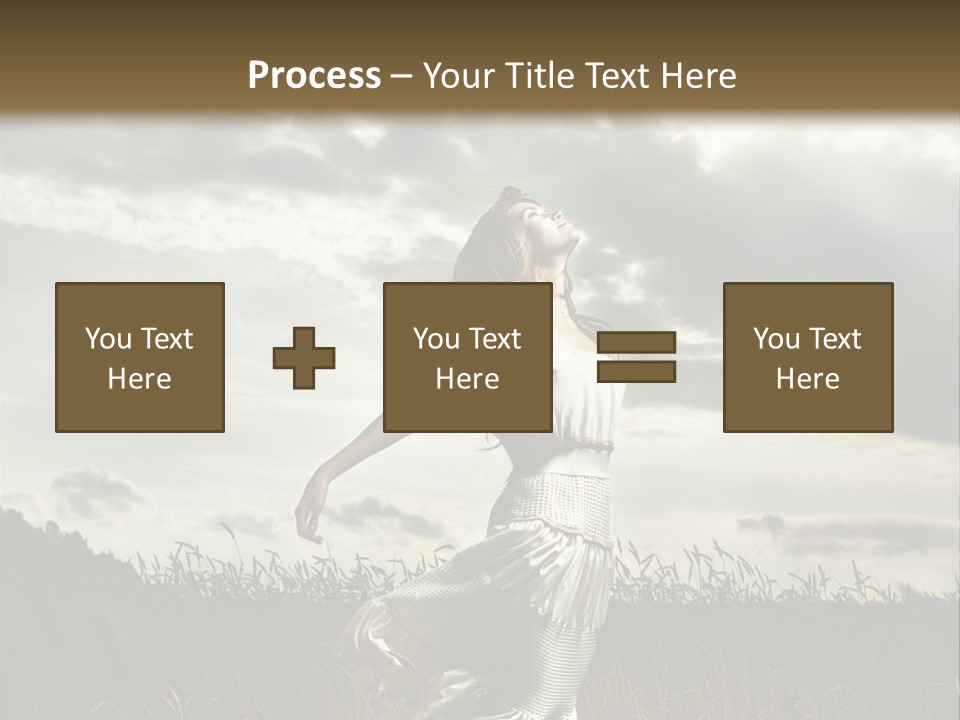 Jump Woman PowerPoint Template
