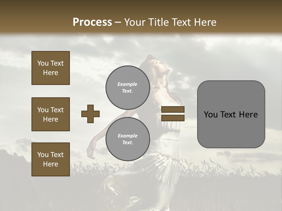 Jump Woman PowerPoint Template