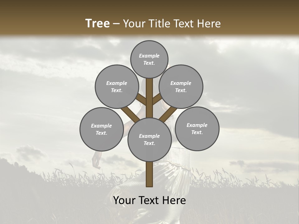 Jump Woman PowerPoint Template