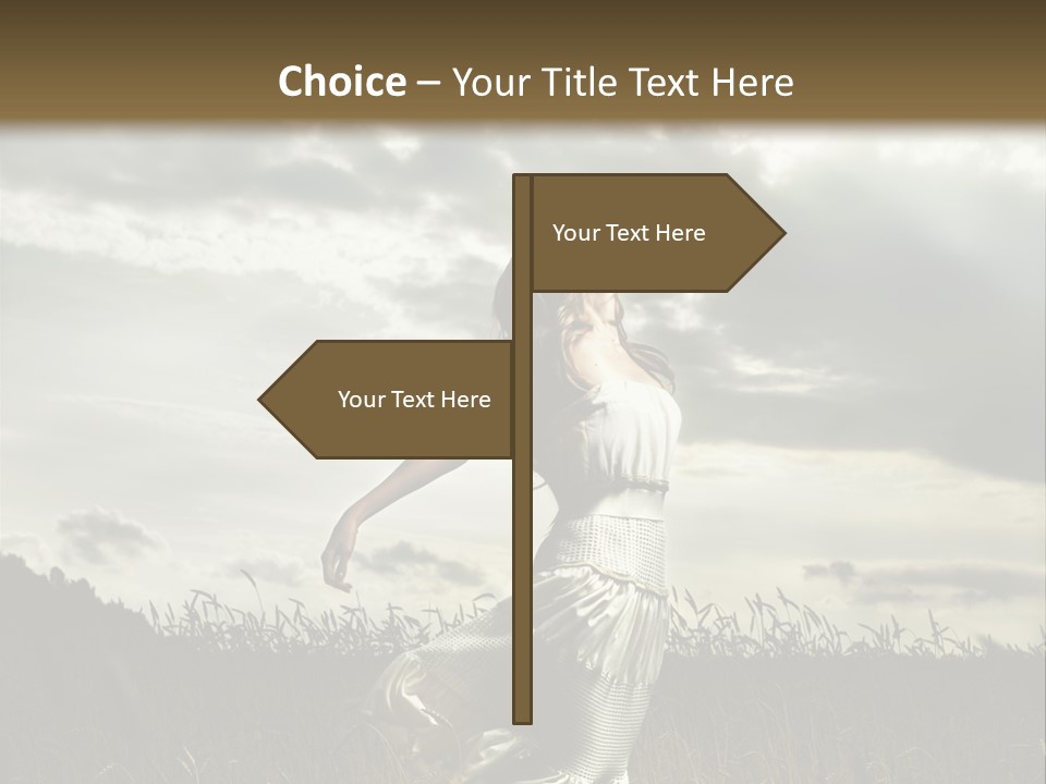 Jump Woman PowerPoint Template