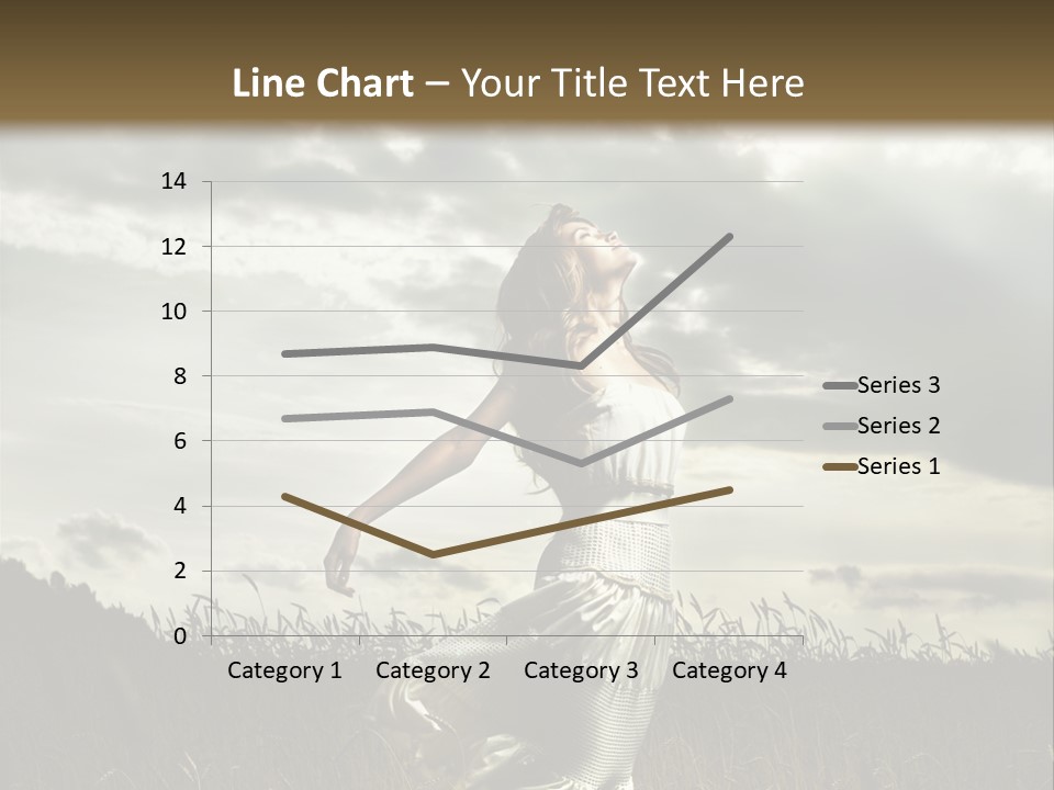 Jump Woman PowerPoint Template