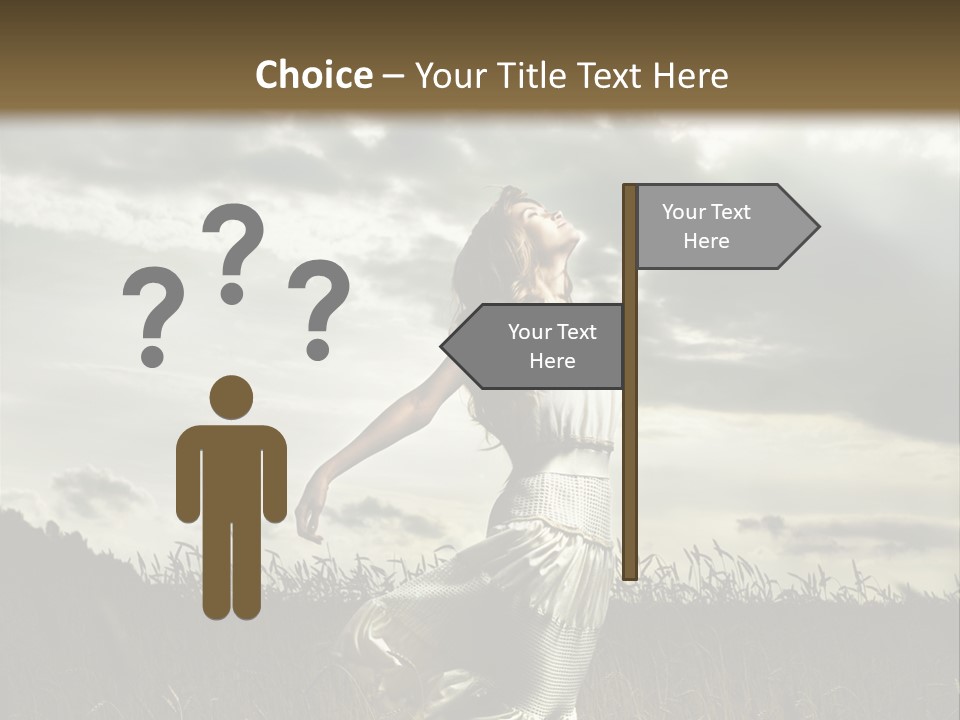 Jump Woman PowerPoint Template