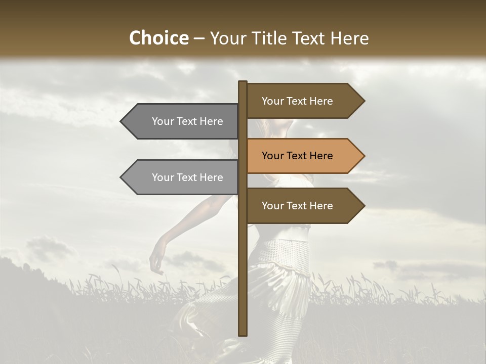 Jump Woman PowerPoint Template