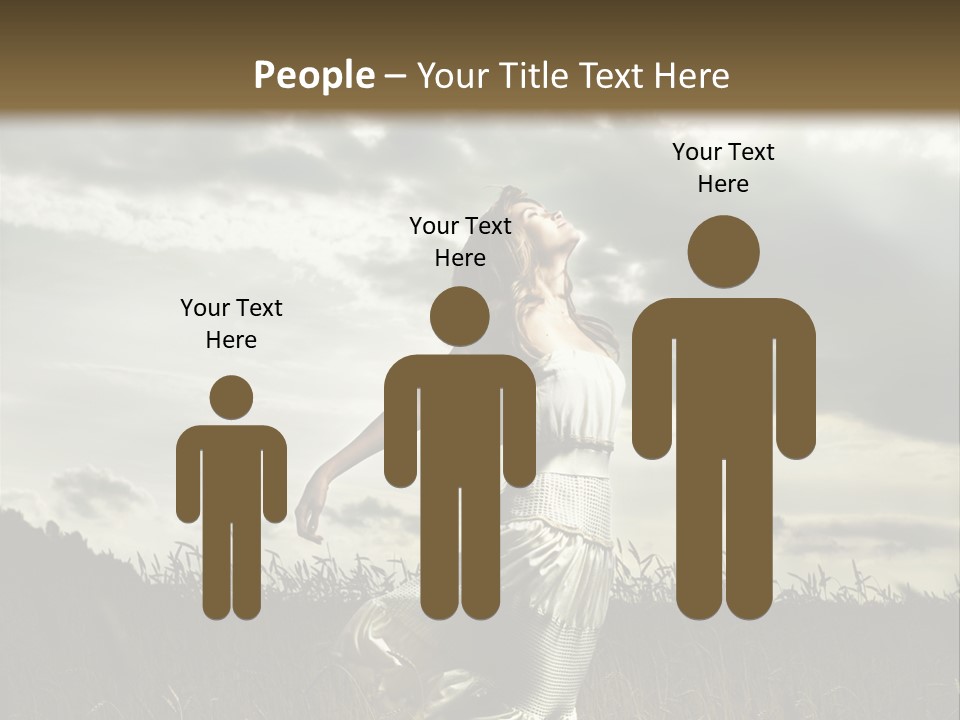 Jump Woman PowerPoint Template