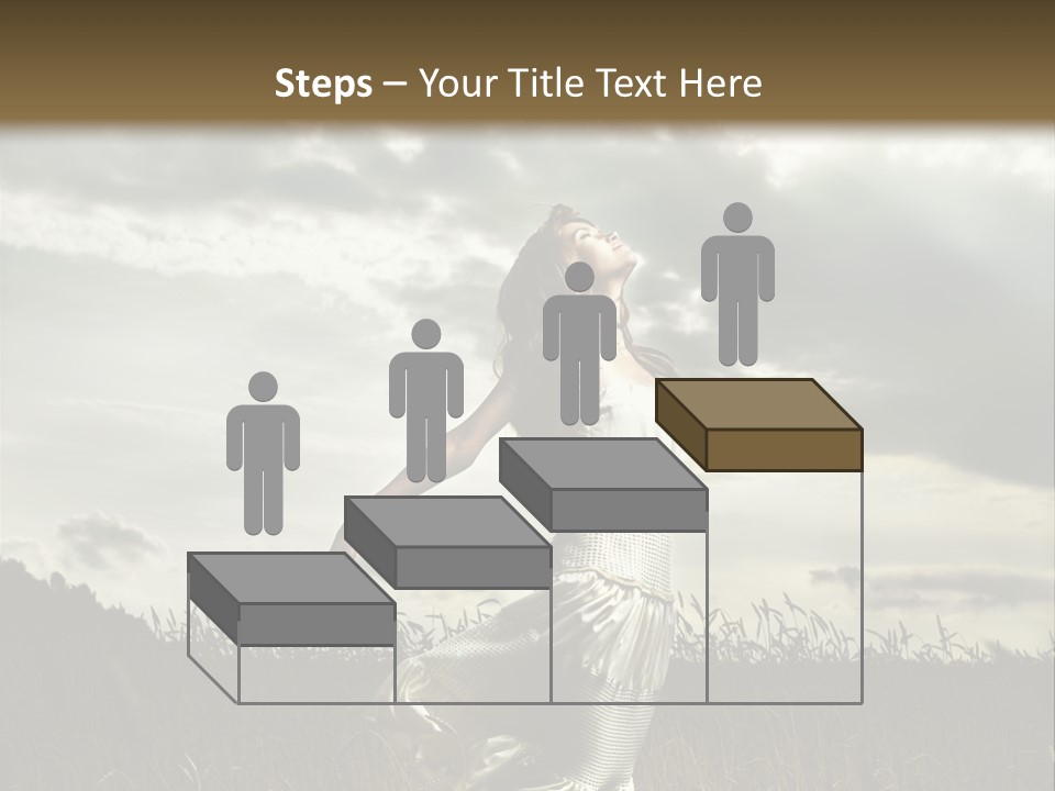 Jump Woman PowerPoint Template