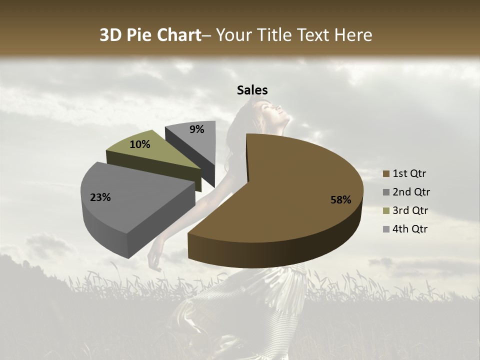 Jump Woman PowerPoint Template