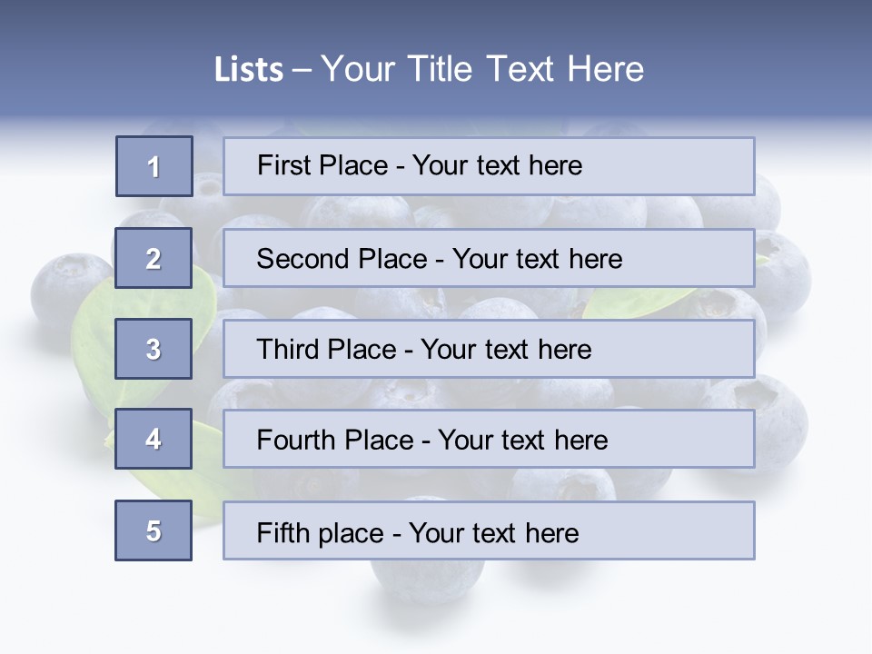 Blue Berry PowerPoint Template