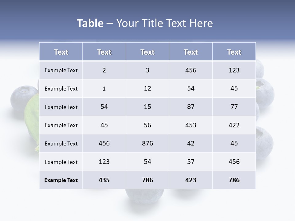Blue Berry PowerPoint Template