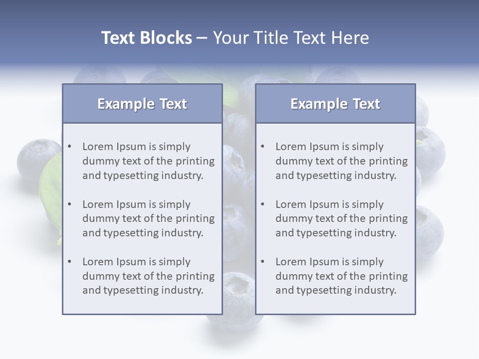 Blue Berry PowerPoint Template