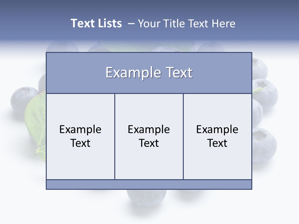 Blue Berry PowerPoint Template