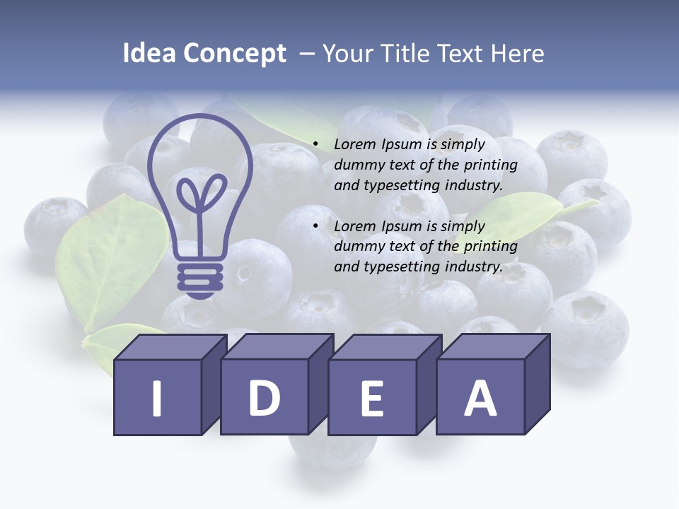 Blue Berry PowerPoint Template