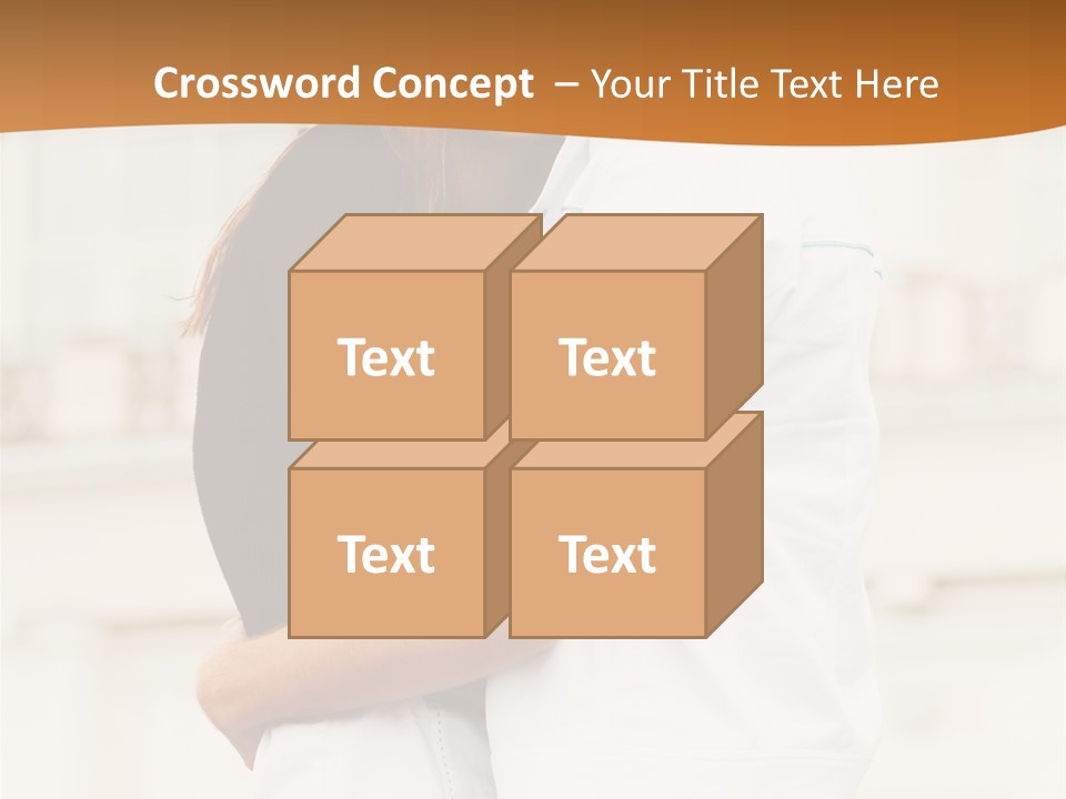 Couple In Umbrella PowerPoint Template