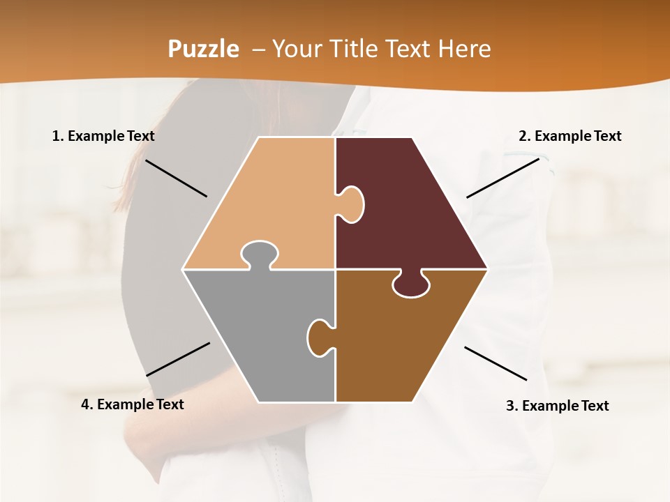 Couple In Umbrella PowerPoint Template