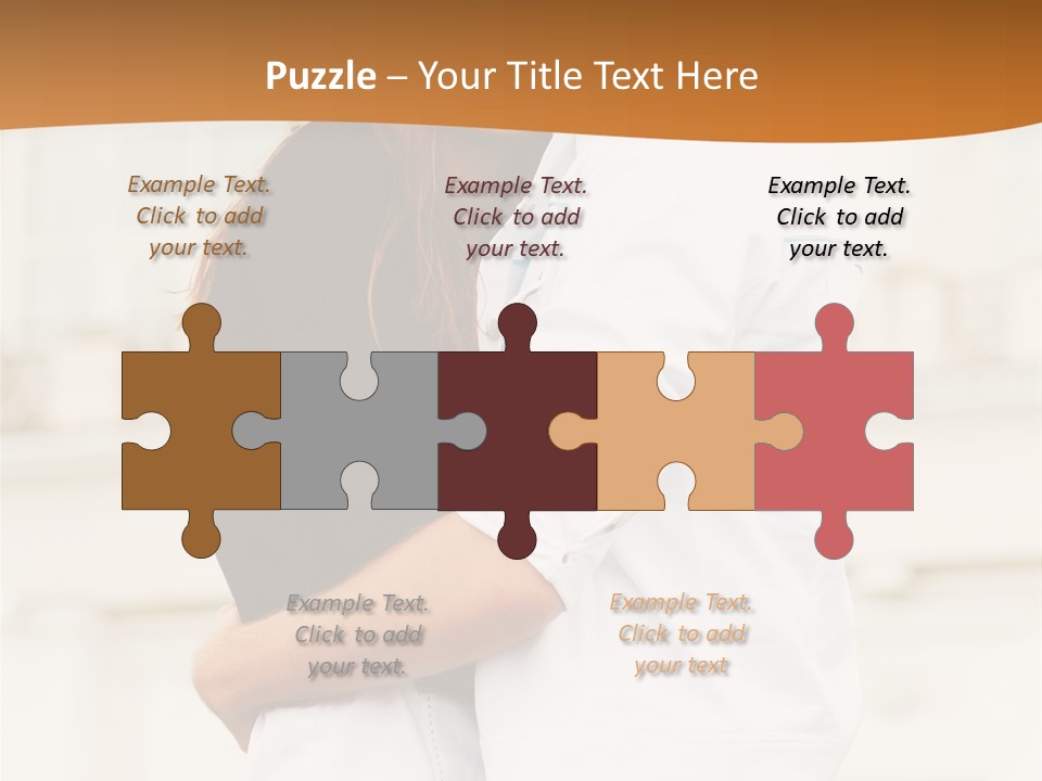 Couple In Umbrella PowerPoint Template