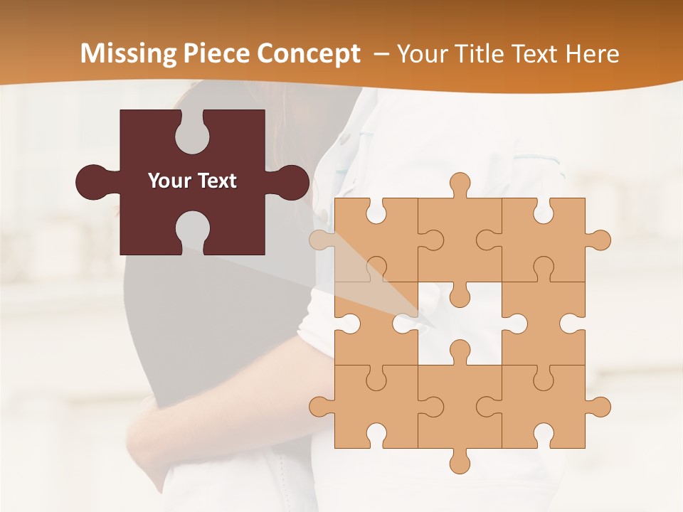 Couple In Umbrella PowerPoint Template