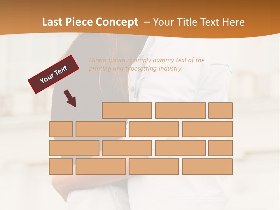 Couple In Umbrella PowerPoint Template