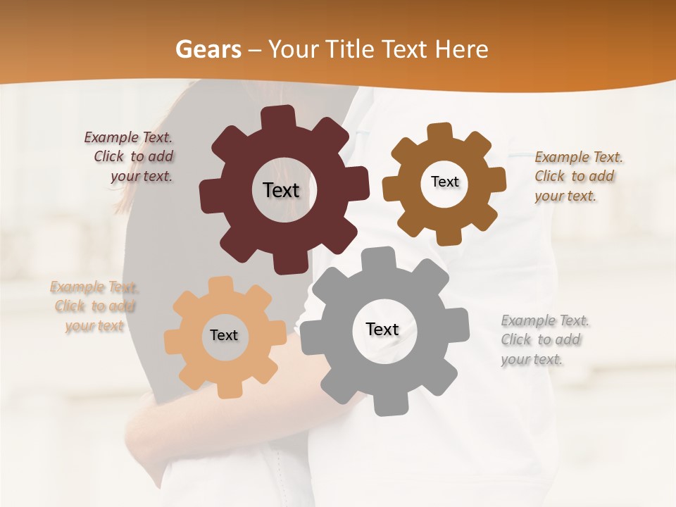 Couple In Umbrella PowerPoint Template