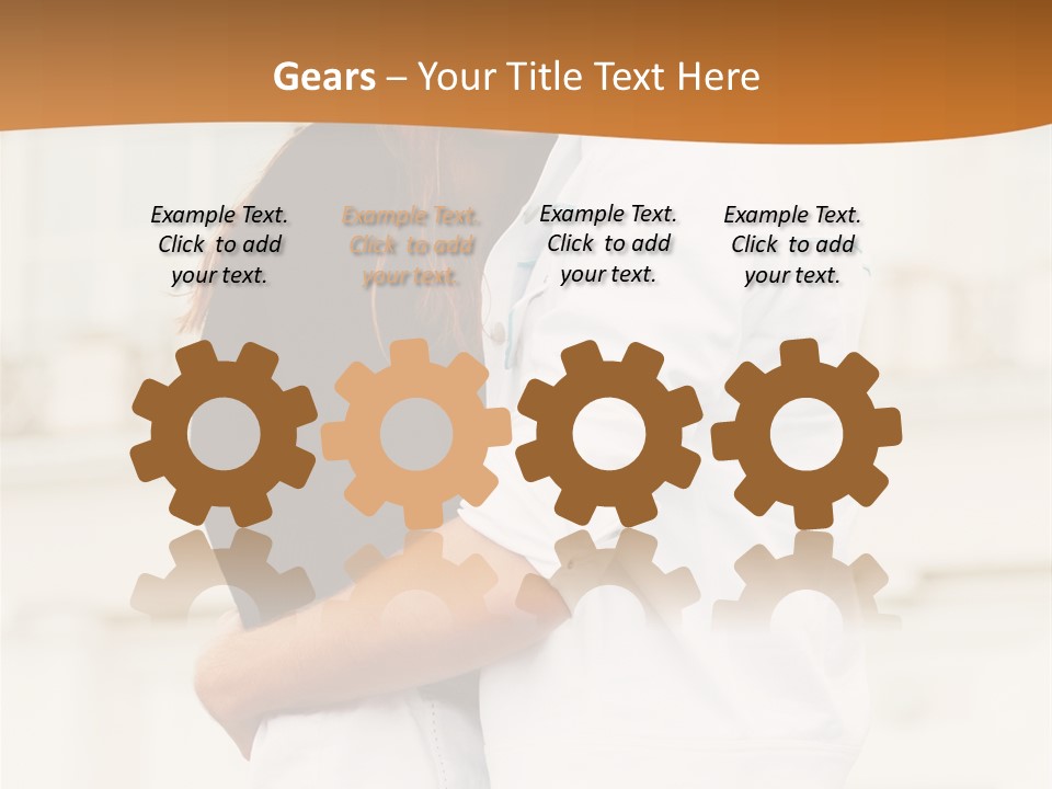 Couple In Umbrella PowerPoint Template