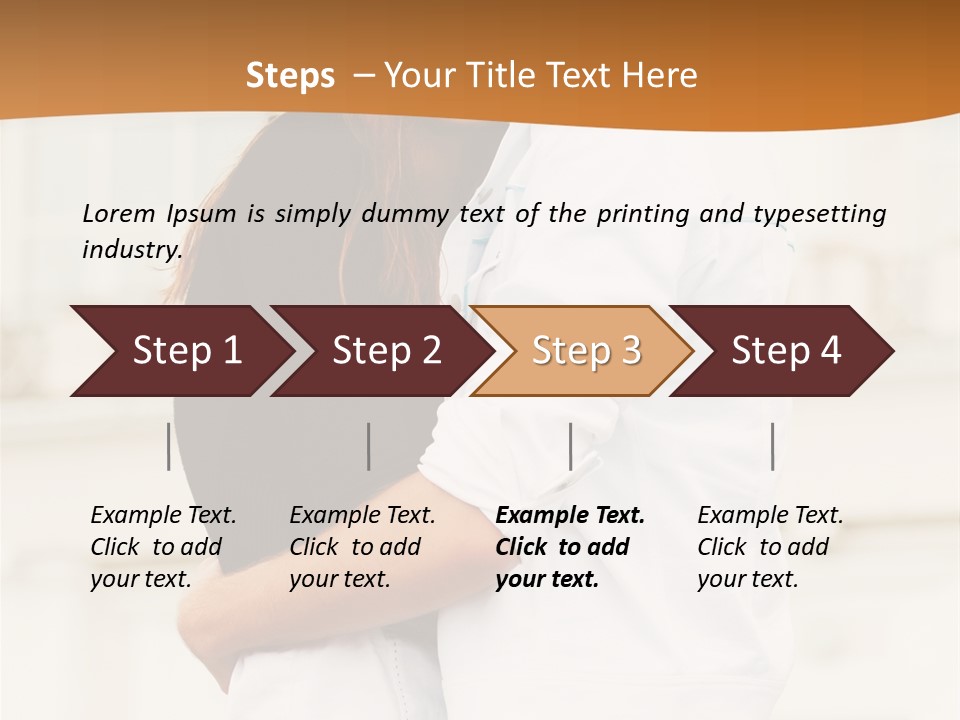 Couple In Umbrella PowerPoint Template