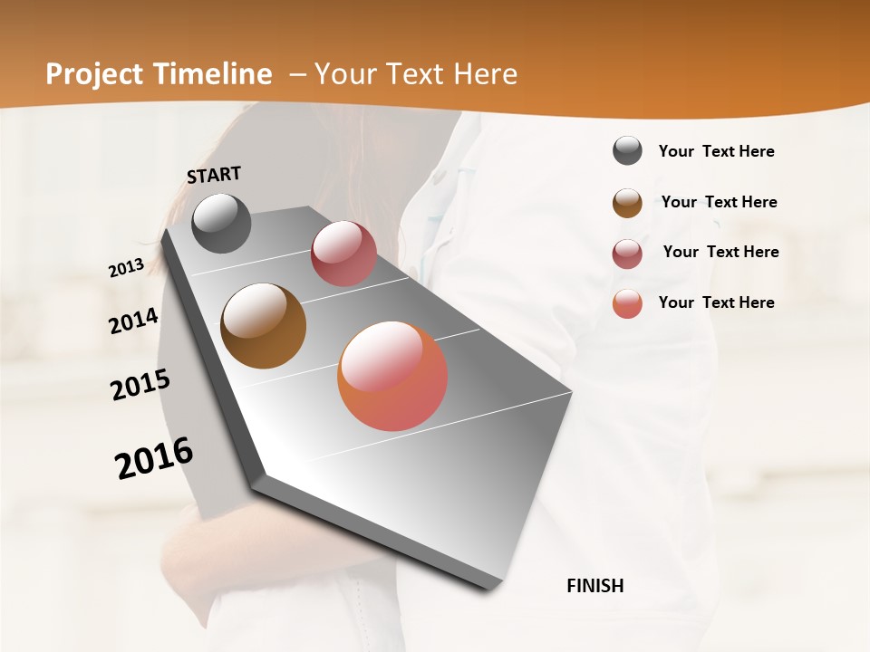 Couple In Umbrella PowerPoint Template