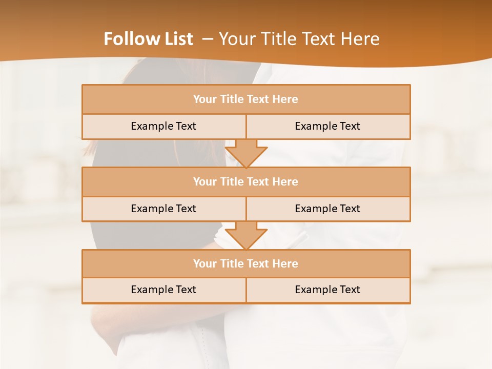Couple In Umbrella PowerPoint Template