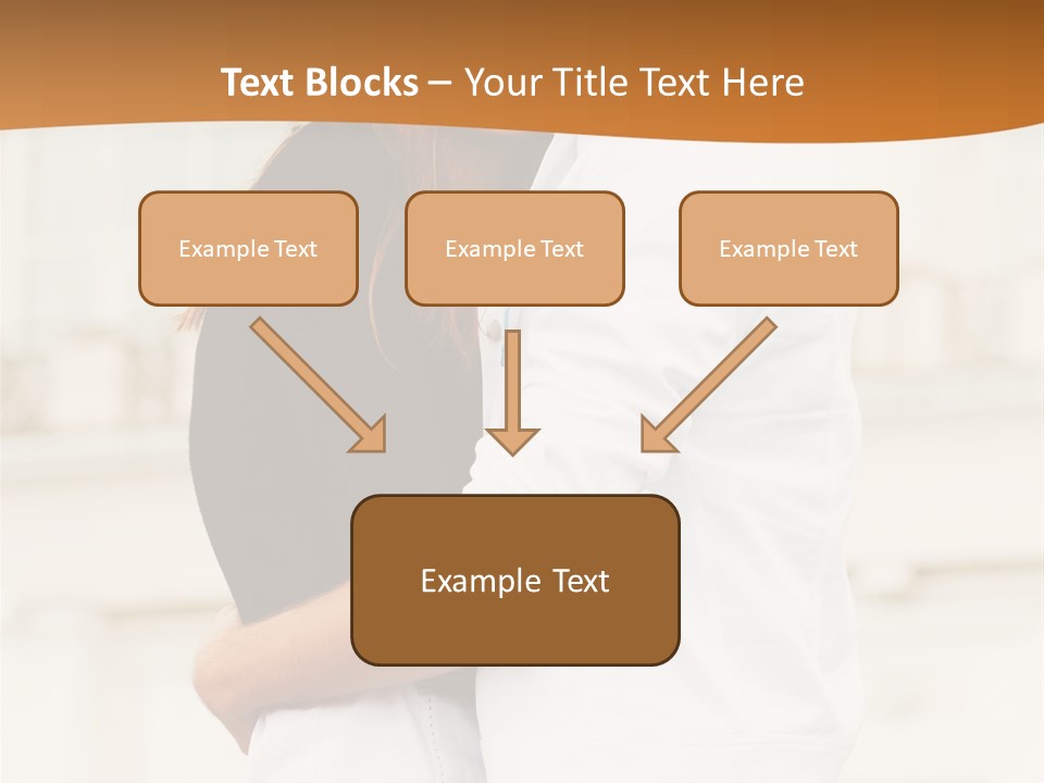 Couple In Umbrella PowerPoint Template