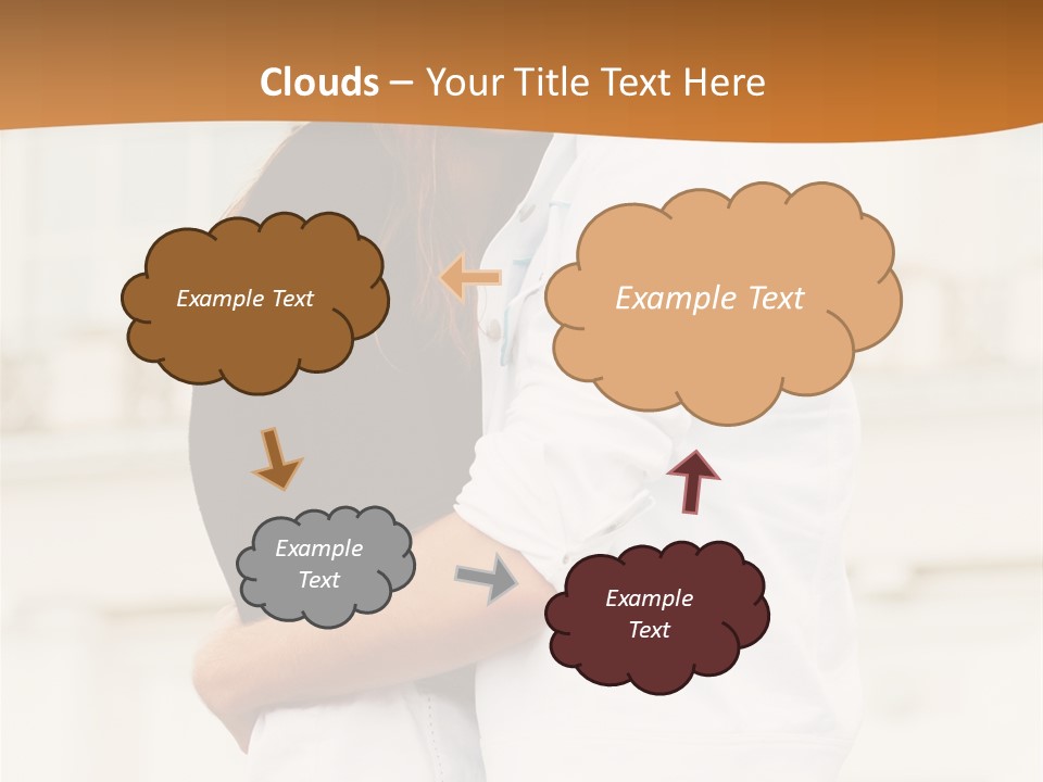 Couple In Umbrella PowerPoint Template