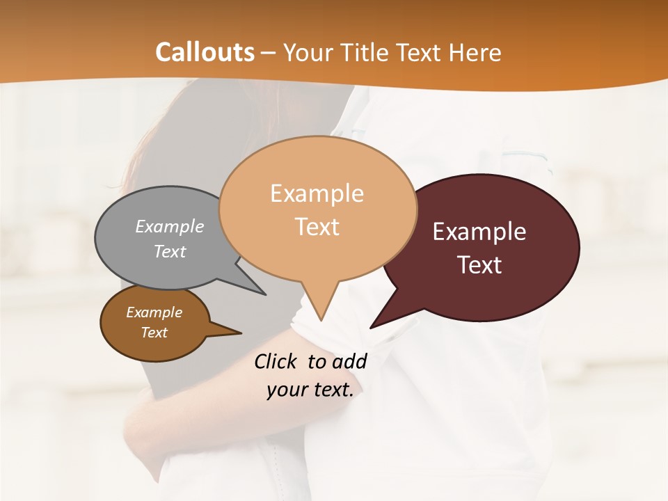 Couple In Umbrella PowerPoint Template