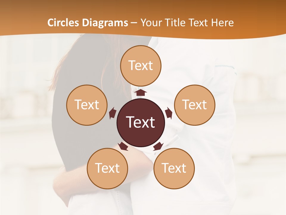 Couple In Umbrella PowerPoint Template